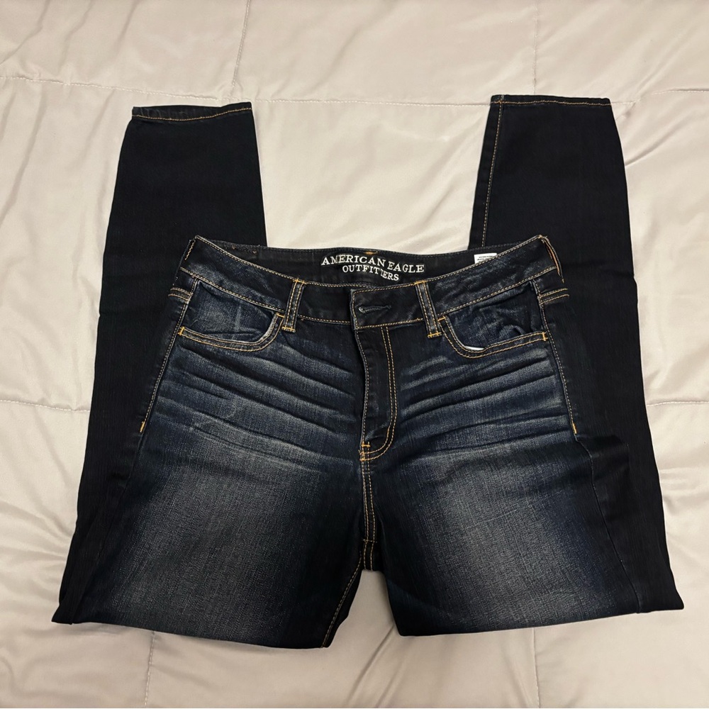 American Eagle Outfitters Women's Deep Indigo Skinny Jeans